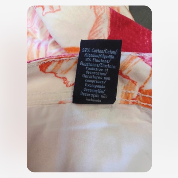 Calvin Klein Women's Ankle Jeans - Pink and Orange Pattern - Picture 4 of 9